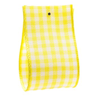 Sherbet Lemon Gingham Ribbon