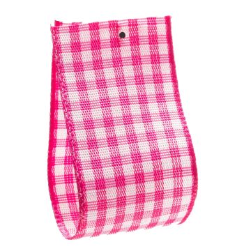 Sissinghurst Pink Gingham Ribbon