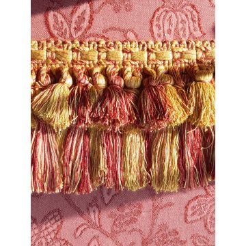 Raspberry Chunky Tassel Fringe