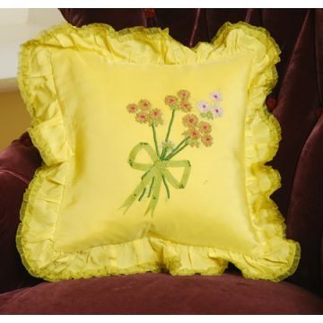 Gold Silk Cushion Cover