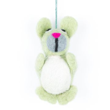 Green Easter Bunny 85mm