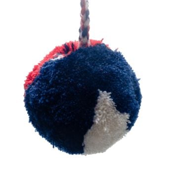 Red White Blue Pom Pom