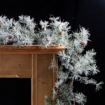 Frosted Pinecone Garland