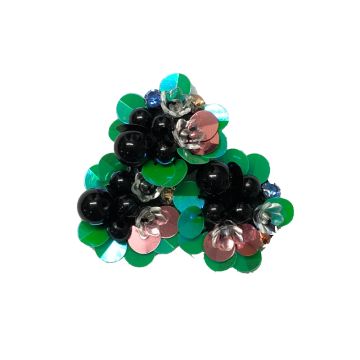 Emerald Sequin Flower