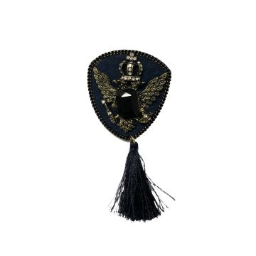 Black Tassel Brooch