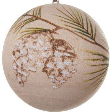 Pine Branch Wooden Ball