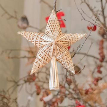 Natural Straw Tree Topper