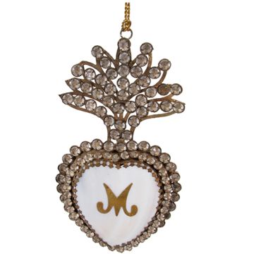 Antique Gold Opening Heart