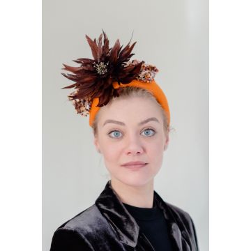 Orange Felt Percher