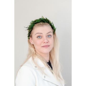 Green Feather Headband