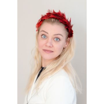 Red Feather Headband