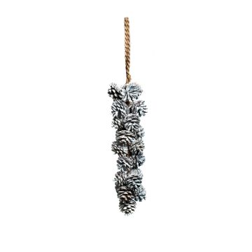 Frosted Hanging Pinecone