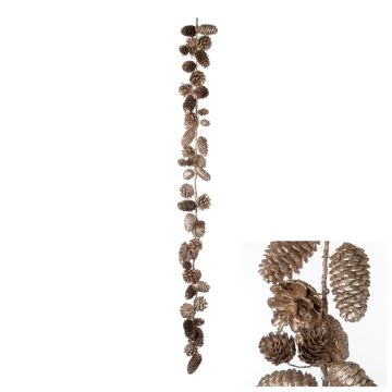 Gold Pinecone Garland