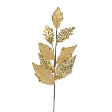 Gold Velvet Leaf Spray