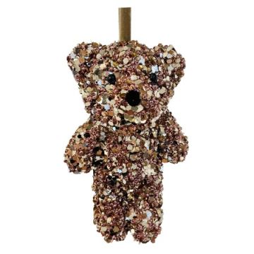 Champagne Glitter Bead Bear