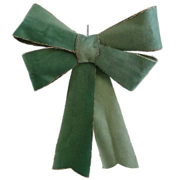 Green Velvet Bow