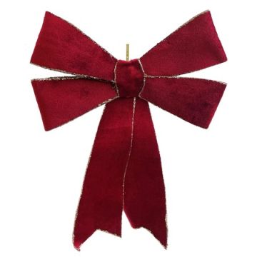 Wine Velvet Bow