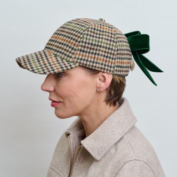 Deep Forest Tweed Jockey Cap
