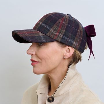 Ripe Plum Tweed Jockey Cap