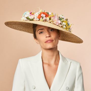 V V Rouleaux Bloom Riviera Ascot Hat