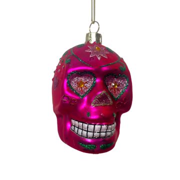 Magenta Glass Skull