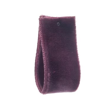 Plum Double Sided Nylon Velvet Ribbon