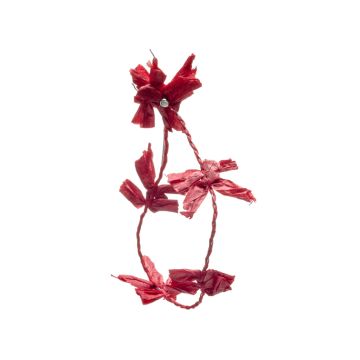 Peonie Red Wired Flower Tape 10mm
