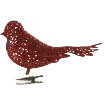 Red Glitter Bird