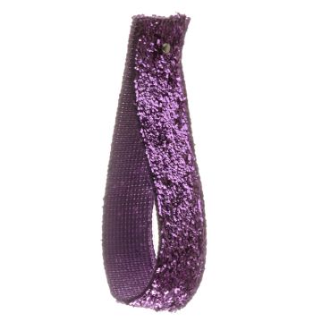 African Violet Glitter Velvet Ribbon