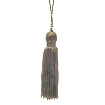 Antique Gold Rayon Key Tassel 80mm