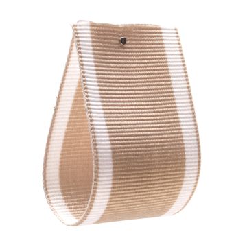 Barley Dust Striped Grosgrain Ribbon