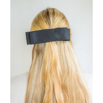 Black Flat Coco Bow