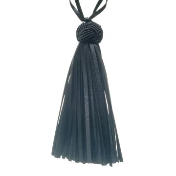 Black Leather Tassel 150mm