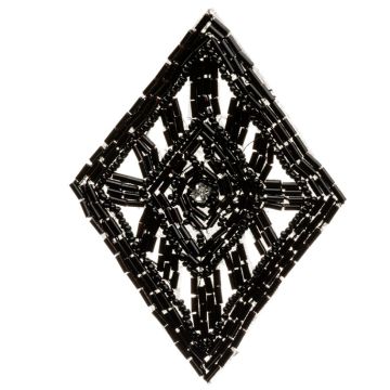 Black Sequin Motif 100mm