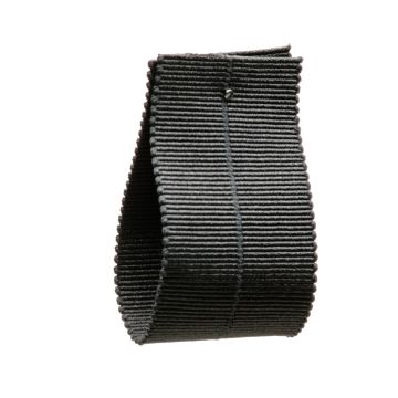 CHARCOAL Fold Over Stretch Grosgrain Ribbon