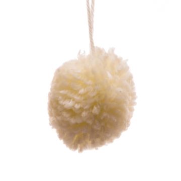 Clotted Cream Pom Pom with Loop