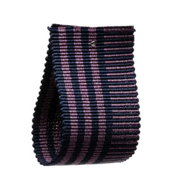 Damson Striped Grosgrain Ribbon