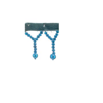 Delphinium Y-Beaded Fringe 40mm