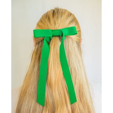 Emerald Grosgrain Hair Bow