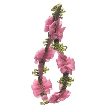 Geranium Pink Polyester Flower Garland 15mm