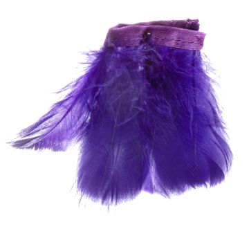 African Violet Goose Feather Fringe