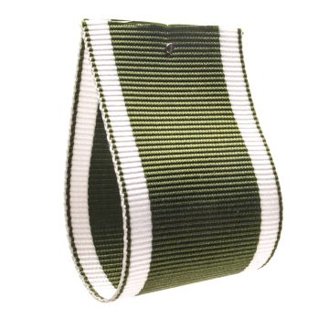 Leaf Green Striped Grosgrain Ribbon