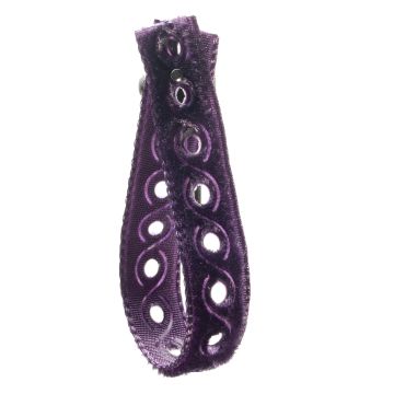 Liberty Iris Perforated Velvet Ribbon