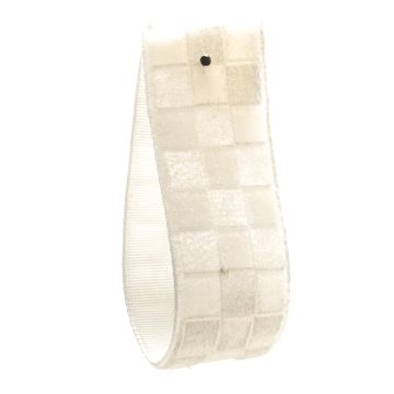 Lily of Valley Checked Velvet Ribbon