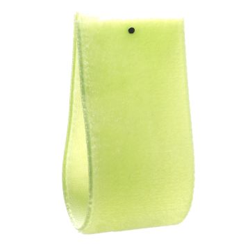 Lime Single Sided Velvet Ribbon