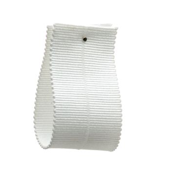 OFF WHITE Fold Over Stretch Grosgrain Ribbon