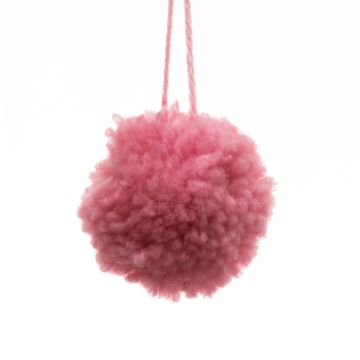 Rose Pink Pom Pom with Loop