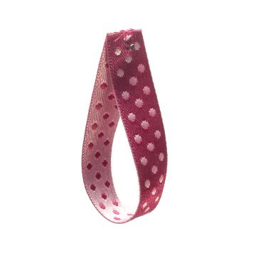 Old Fuchsia Dot Ribbon