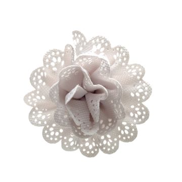Oyster Shell Flower with Clip 90mm