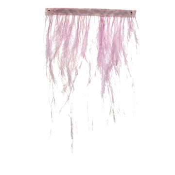 Pale Azalea Ostrich Fringe 120mm